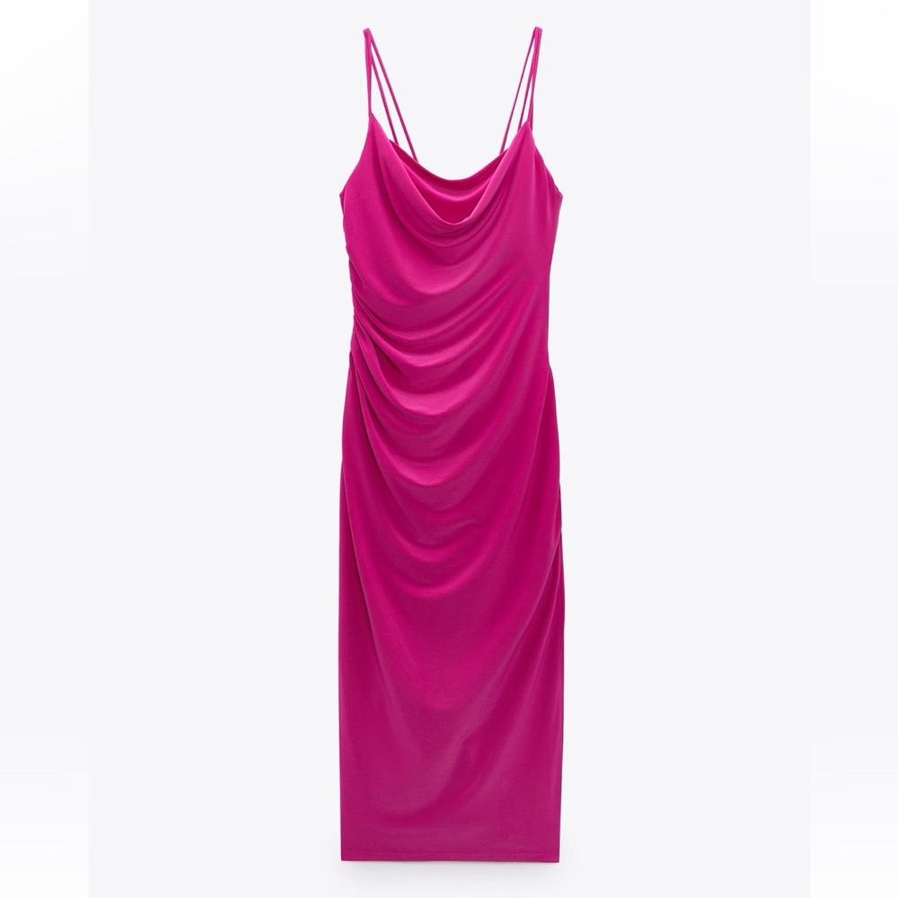 Fuchsia pink dress